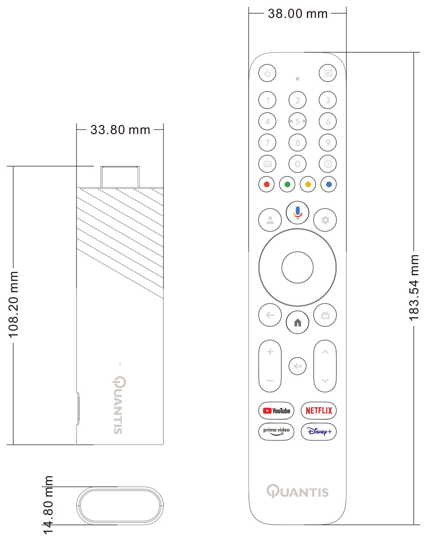 Quantis QE 600 - Chromecast - Streaming Stick