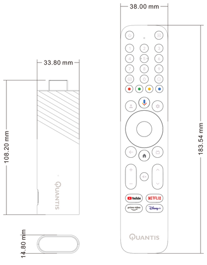 Quantis QE 600 - Chromecast - Streaming Stick